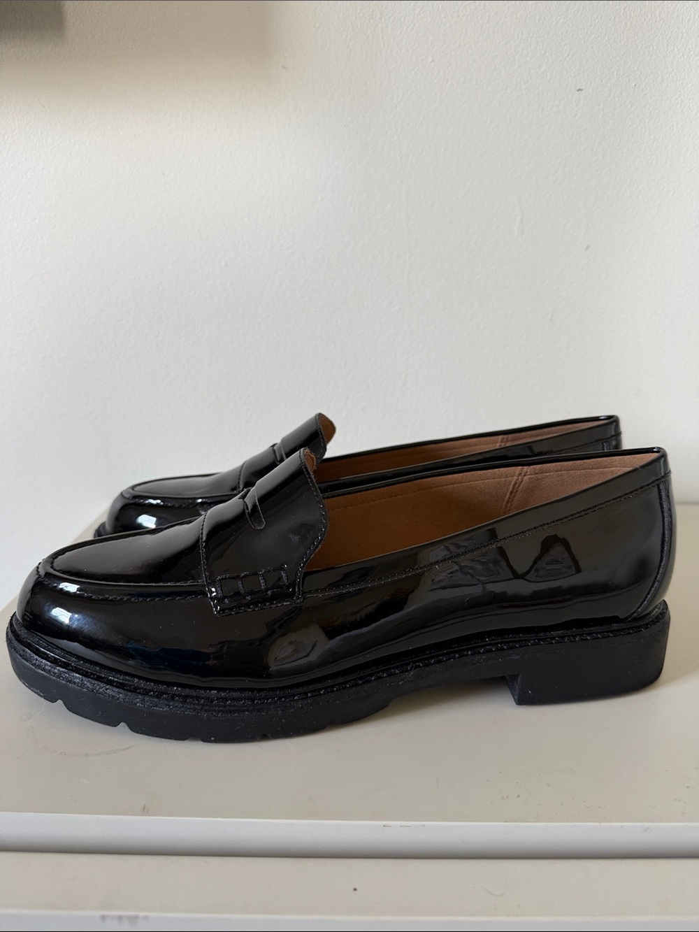 Rockport Black Patent Leather Penny Loafers . Women’s Sz 8.5 - Picture 6 of 9
